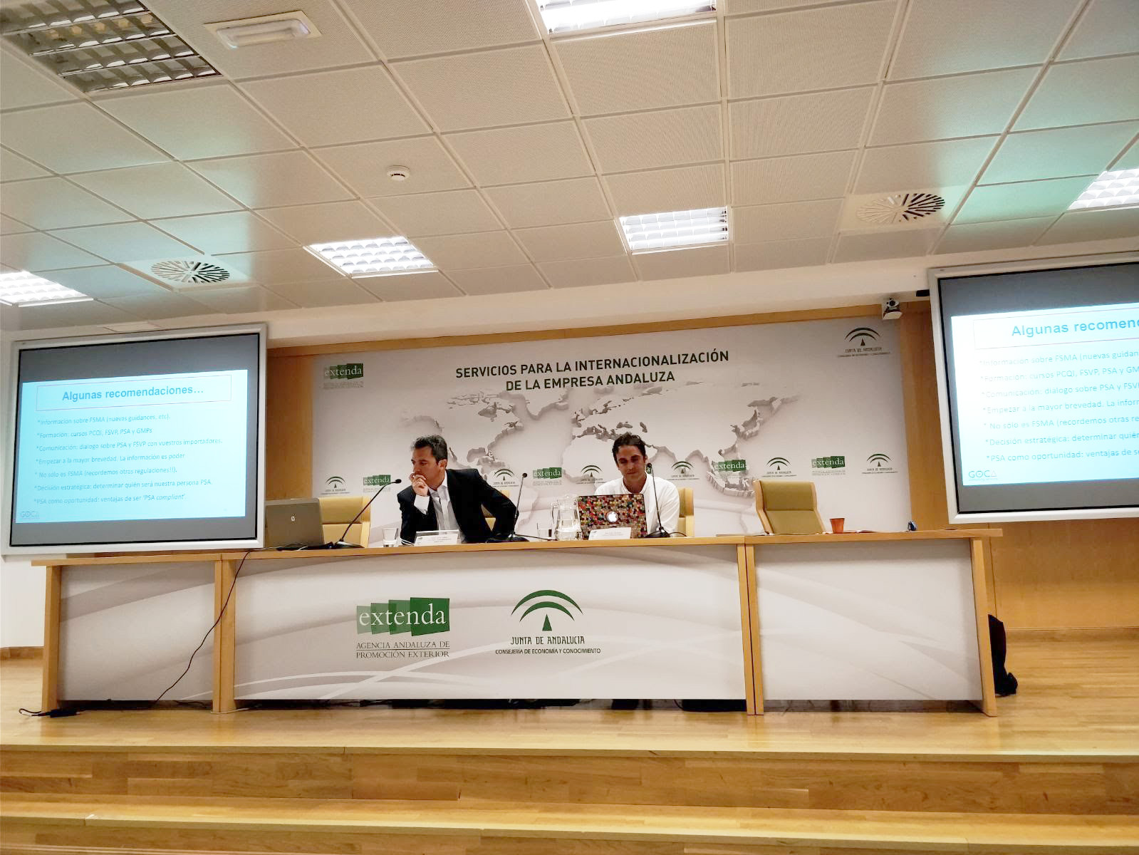 Jornada Técnica: «Mercado Agroalimentario Norteamericano. Normativa FSMA-Regulación PSA».